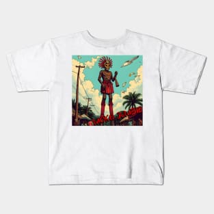 MOKO JUMBIE – FULL COLOUR – FETERS AND LIMERS – CARIBBEAN FOLKLORE EVENT DJ GEAR Kids T-Shirt